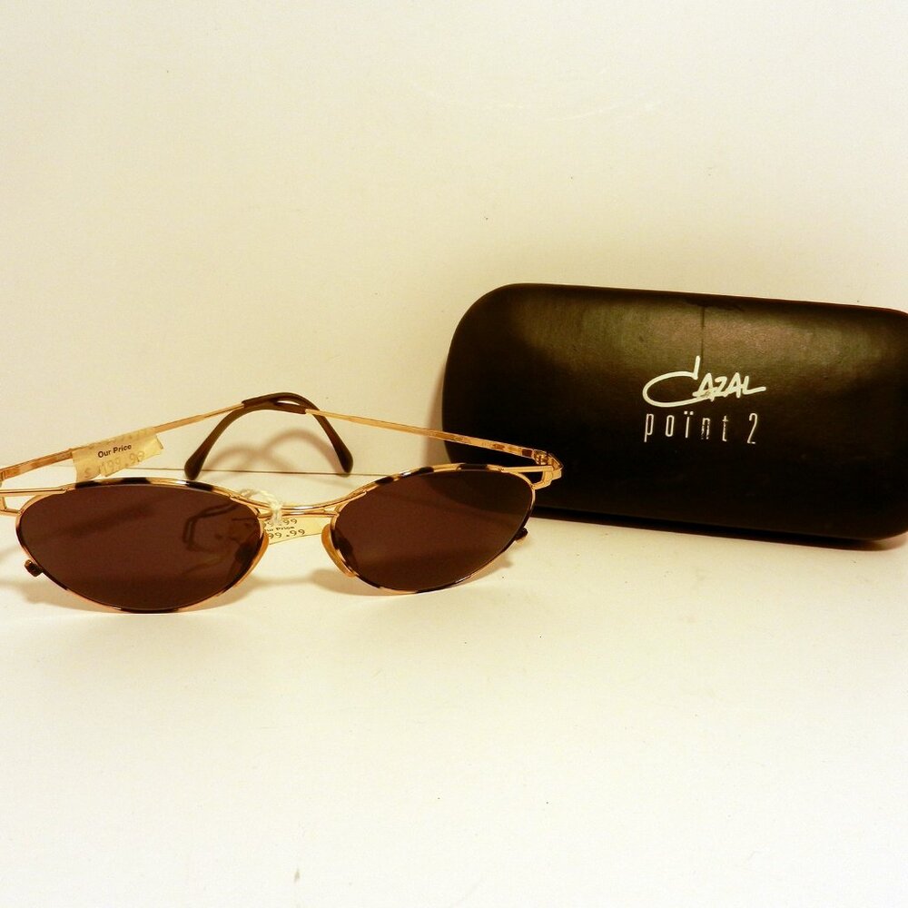 Cazal Point 2 MOD 1118COL.612 Large Black Tortoise/ClassGold NOS Sunglasses 3596 - Picture 2 of 12